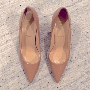 Christian Louboutin Nude Decollette Pump 85mm Size 39.5